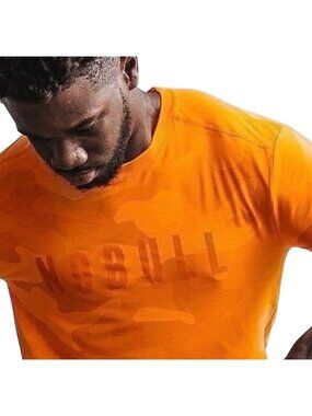 NOBULL NWT Men's Long Sleeve Performance or Casual Shirt Orange Size Small